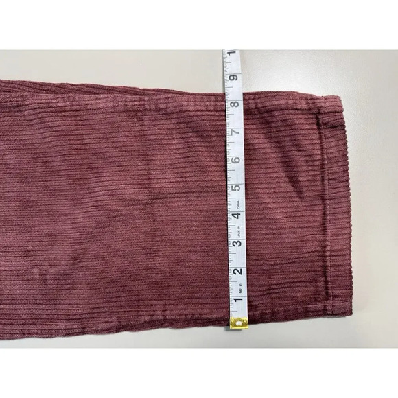 RVCA NWT Womens Corduroy Dungarees Overalls Wine Sz 30 Workwear Outdoor GORPCORE - Picture 11 of 16